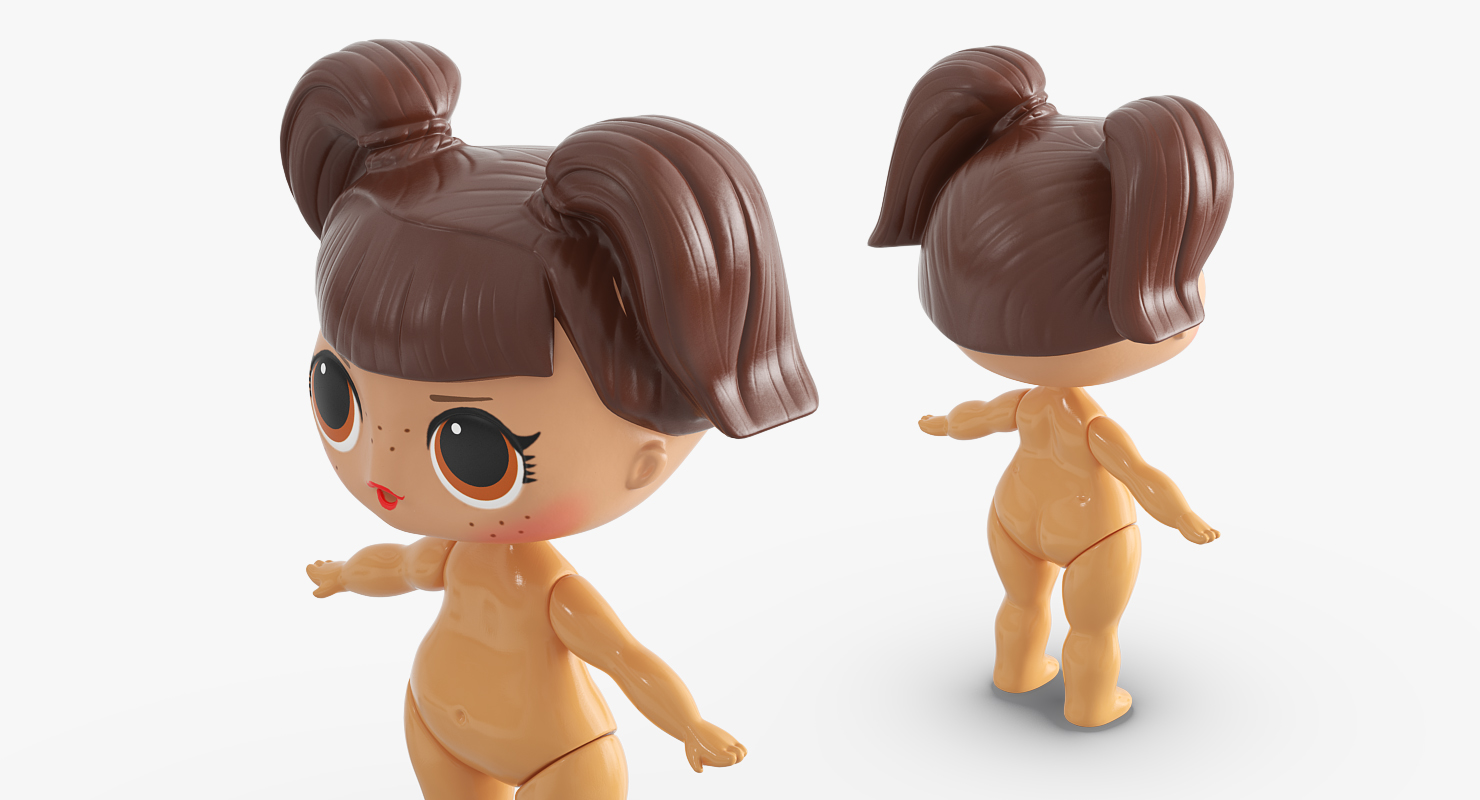 3D Nude LOL Doll model