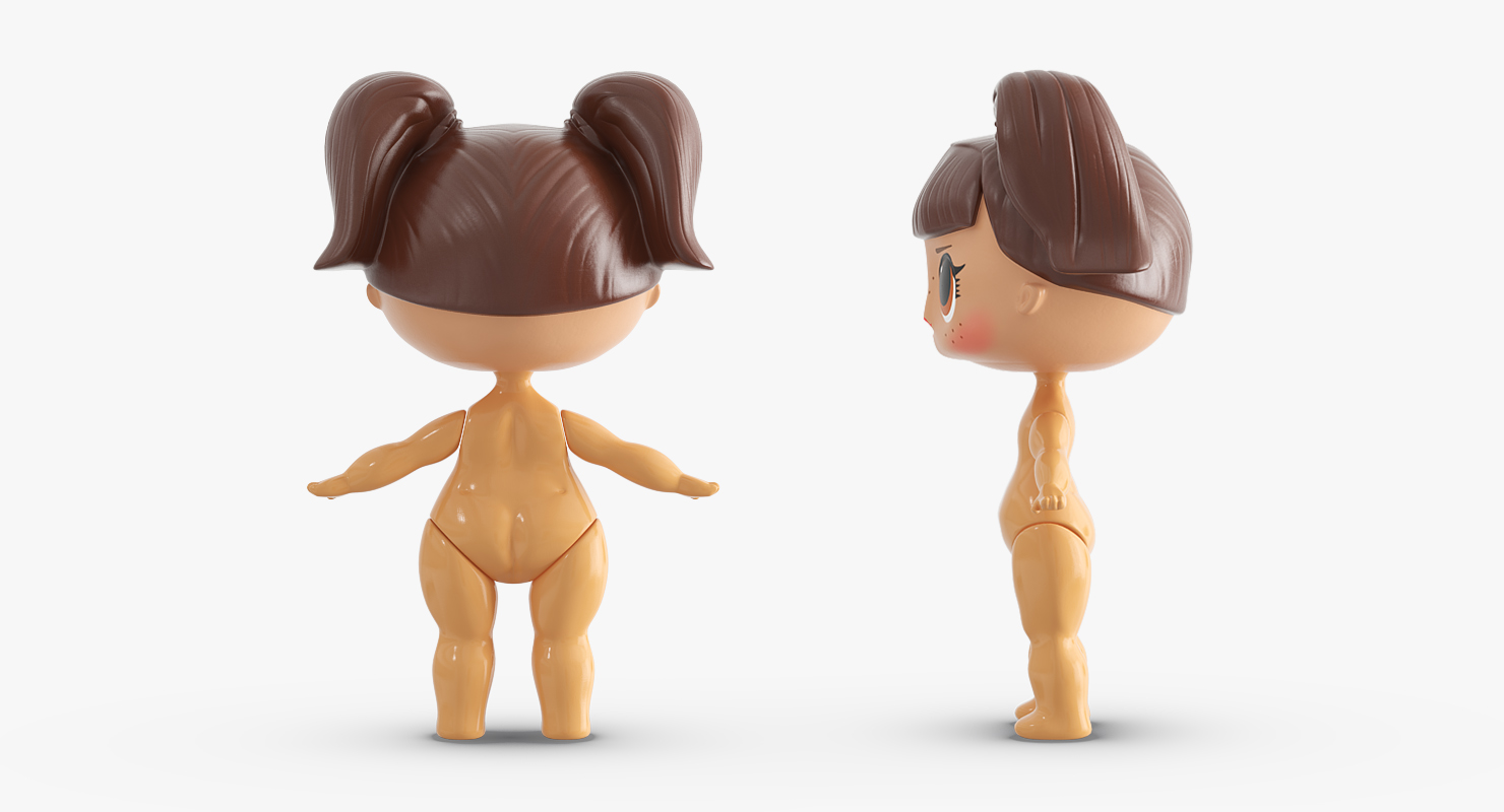 3D Nude LOL Doll model