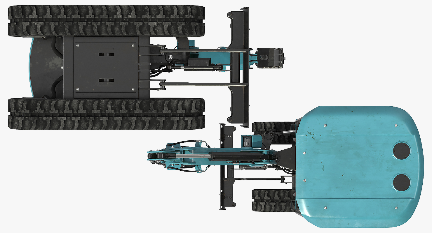 3D model Mini Excavator with Breaker Generic
