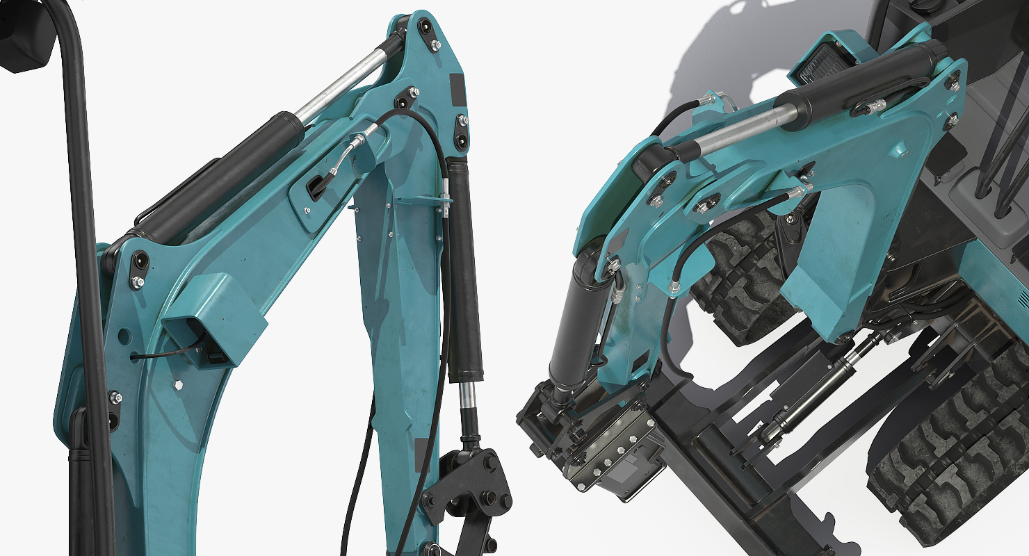 3D model Mini Excavator with Breaker Generic
