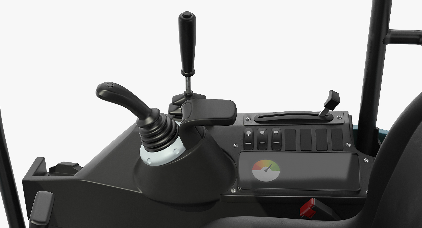 3D model Mini Excavator with Breaker Generic