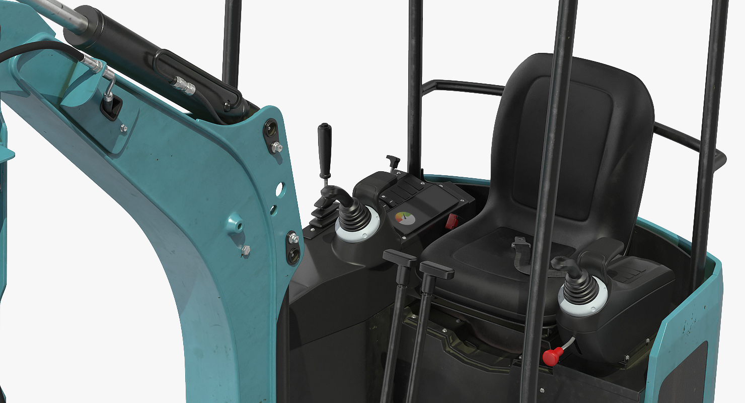 3D model Mini Excavator with Breaker Generic