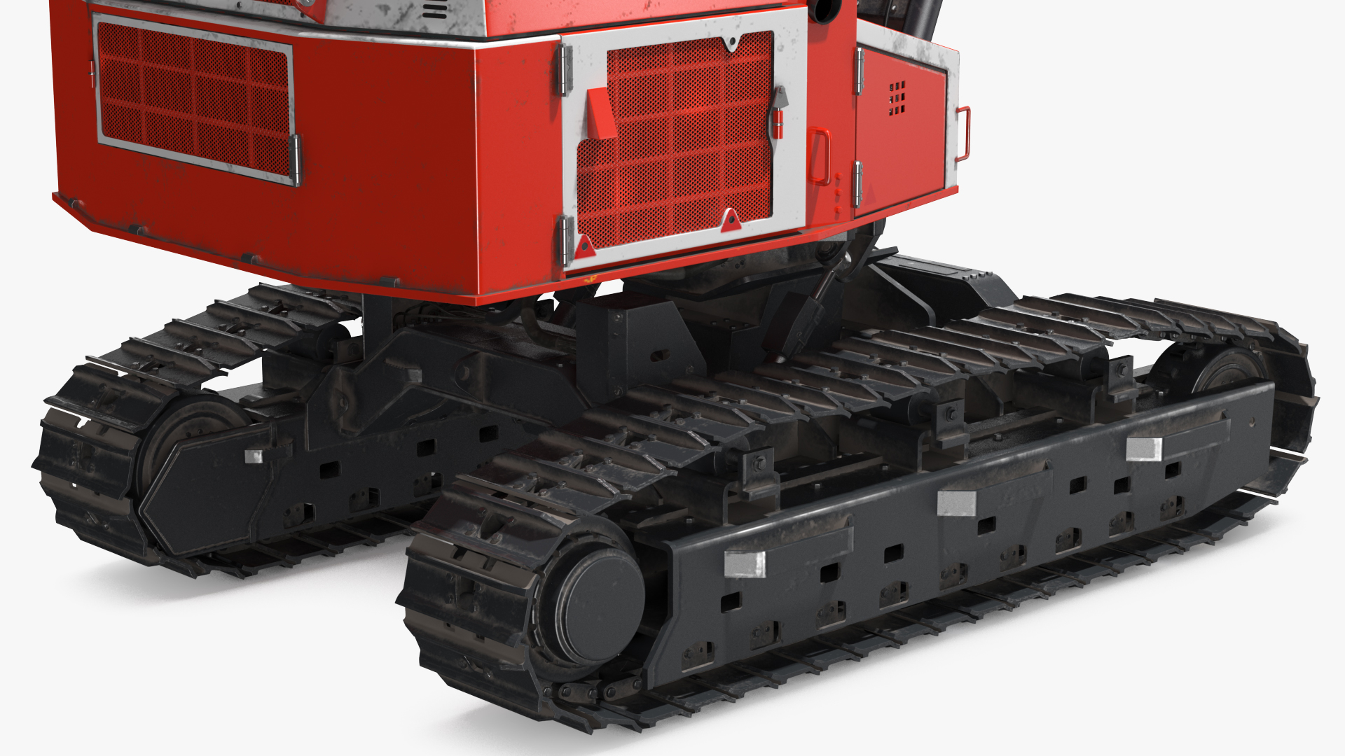 3D Tracked Harvester Dirty Generic