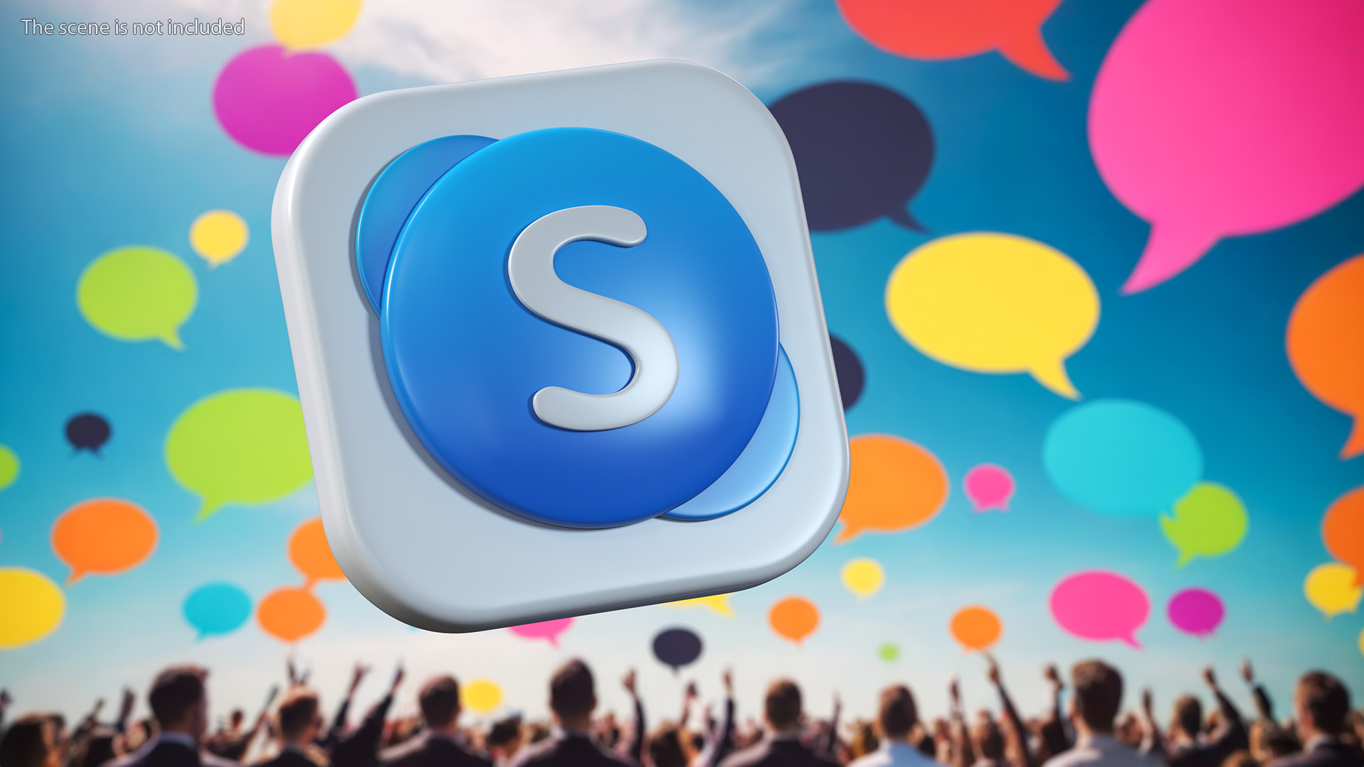 3D model Skype Icon