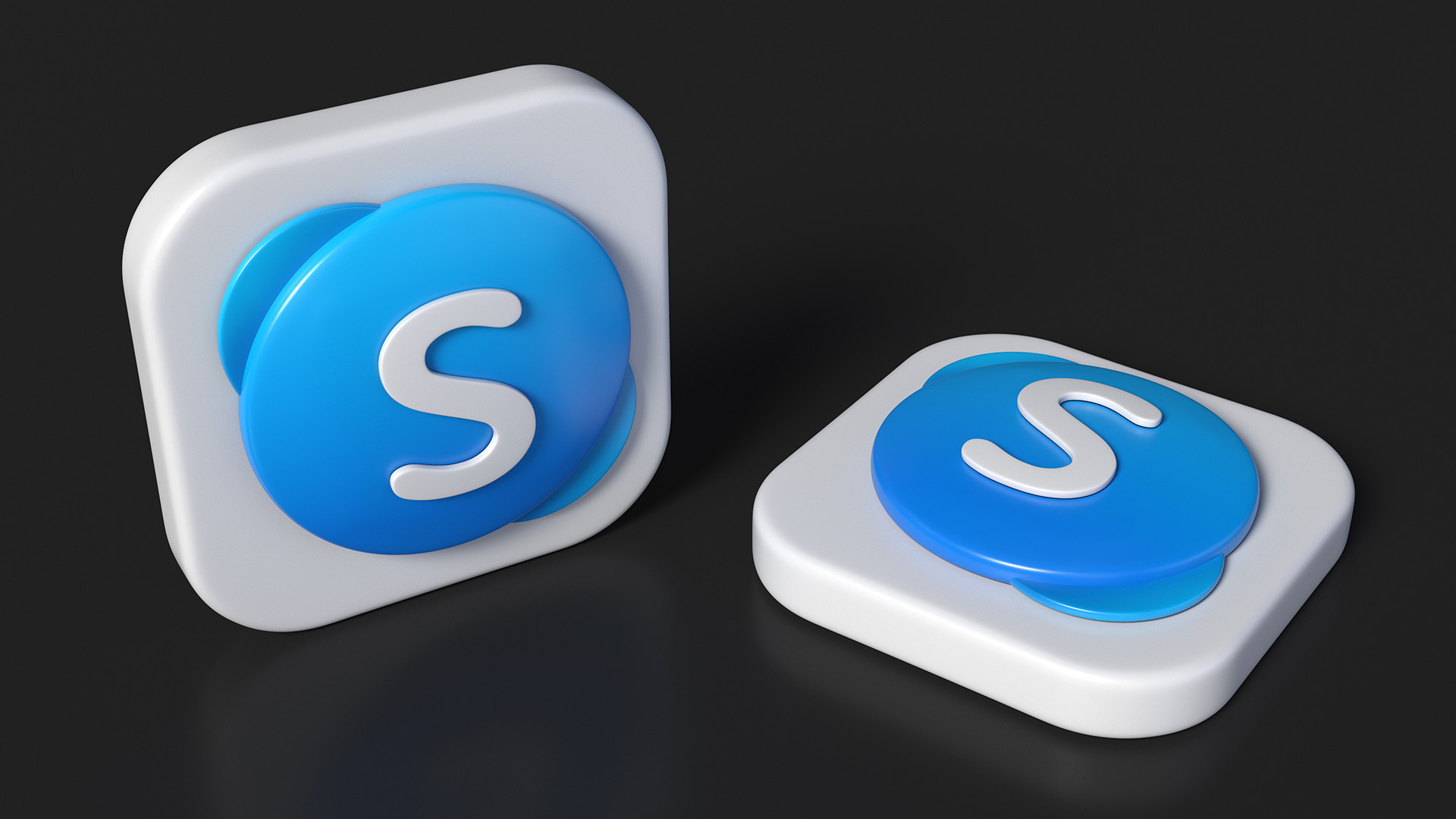 3D model Skype Icon