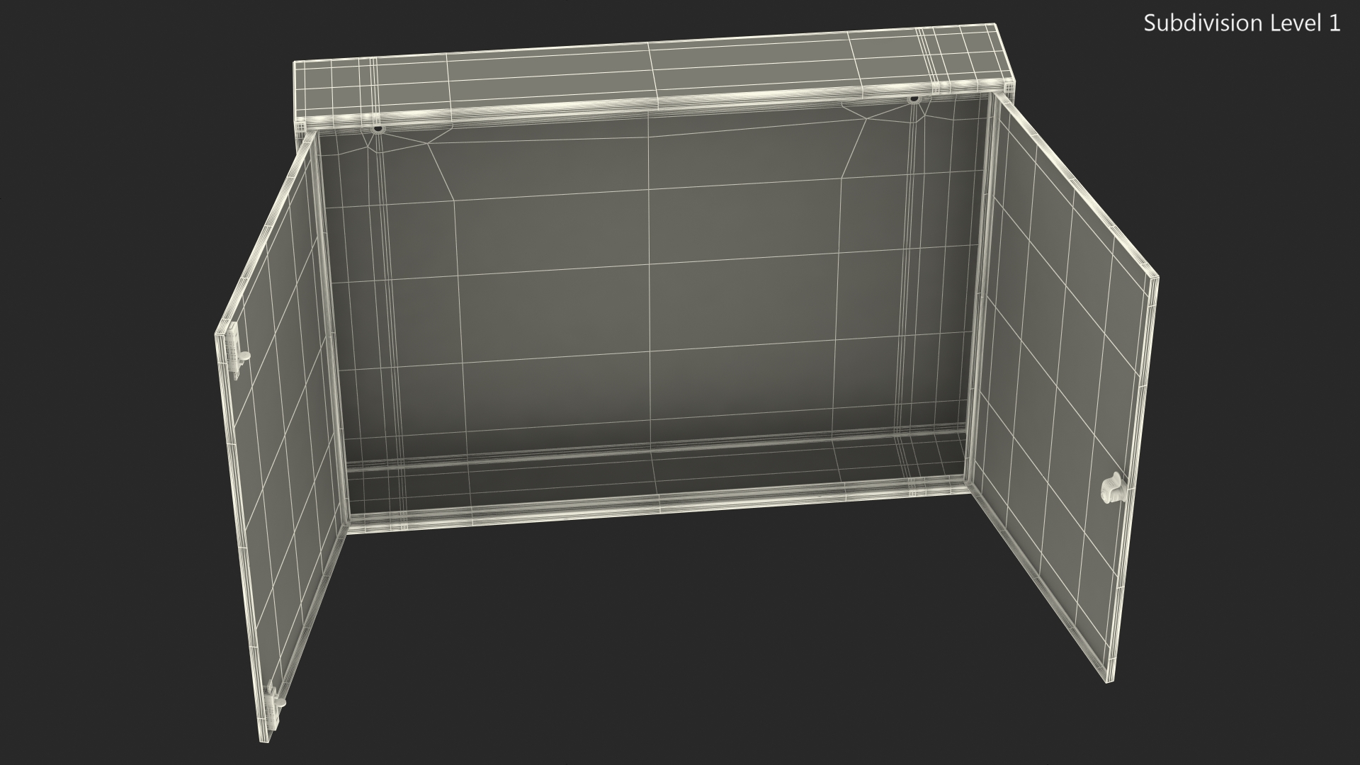 3D Wall Mount Empty Industrial Large Cabinet