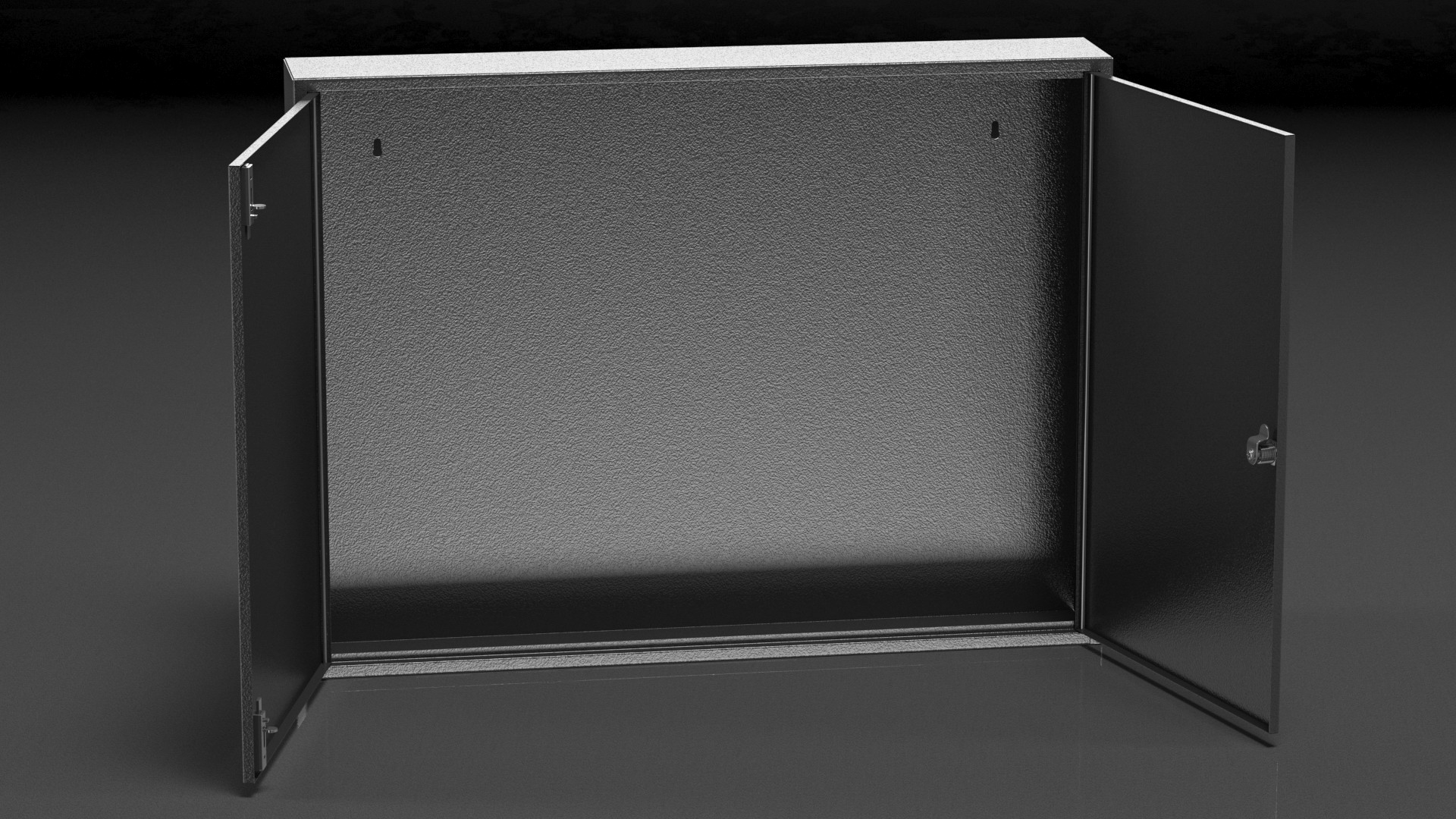 3D Wall Mount Empty Industrial Large Cabinet