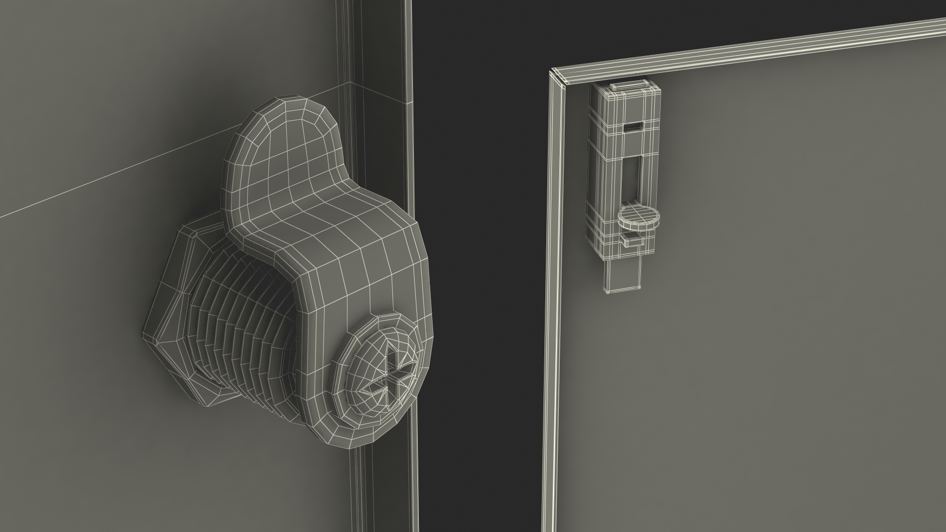 3D Wall Mount Empty Industrial Large Cabinet