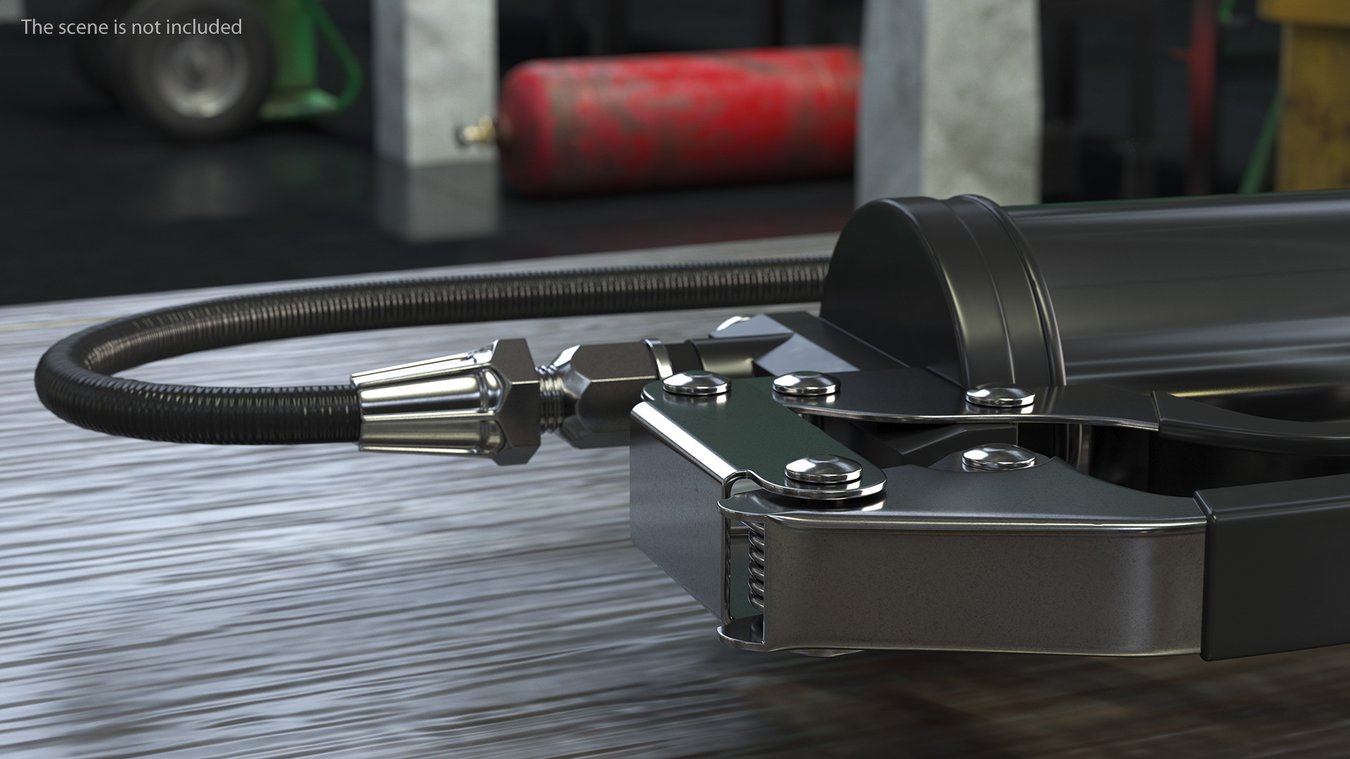 Pneumatic Pistol Type Grease Gun 3D