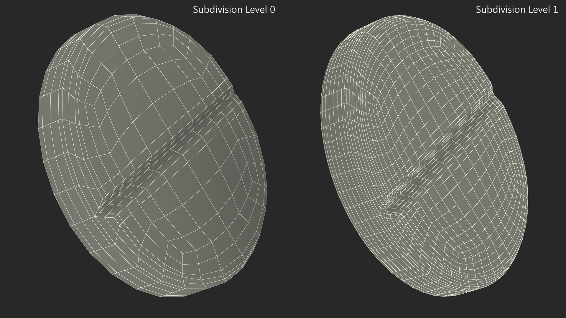 3D Round Split Pill