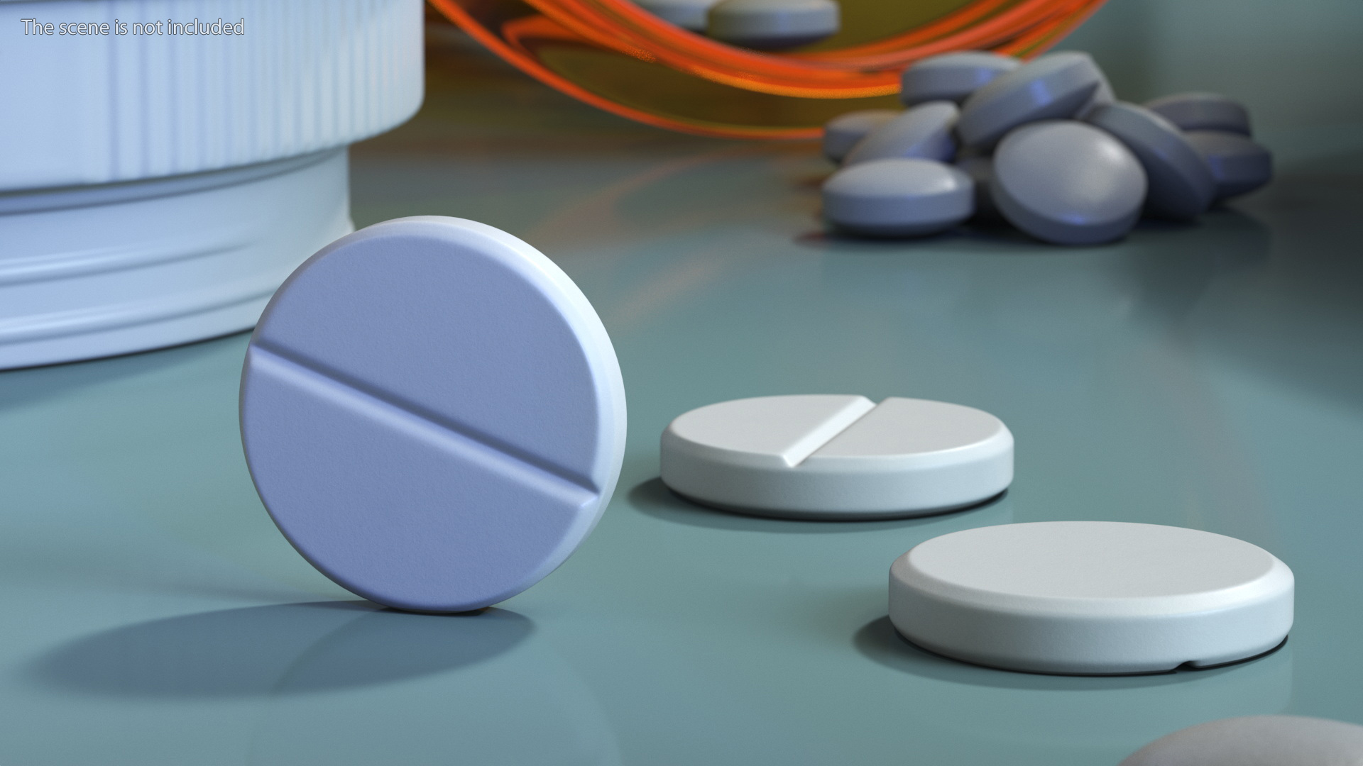 3D Round Split Pill