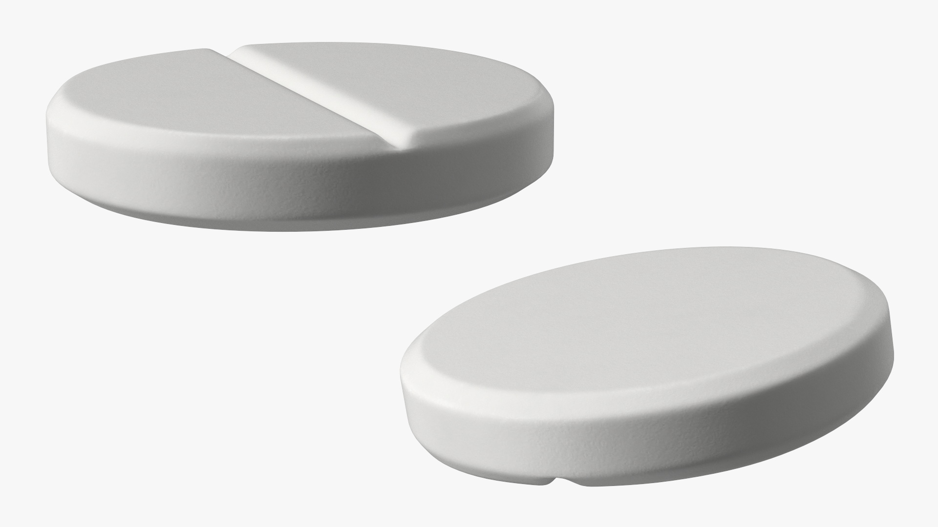 3D Round Split Pill