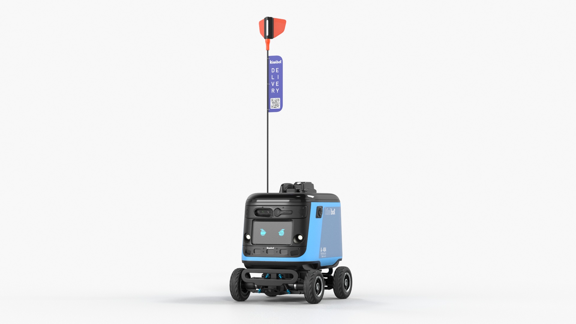 Delivery Robot Kiwibot Cyan 3D