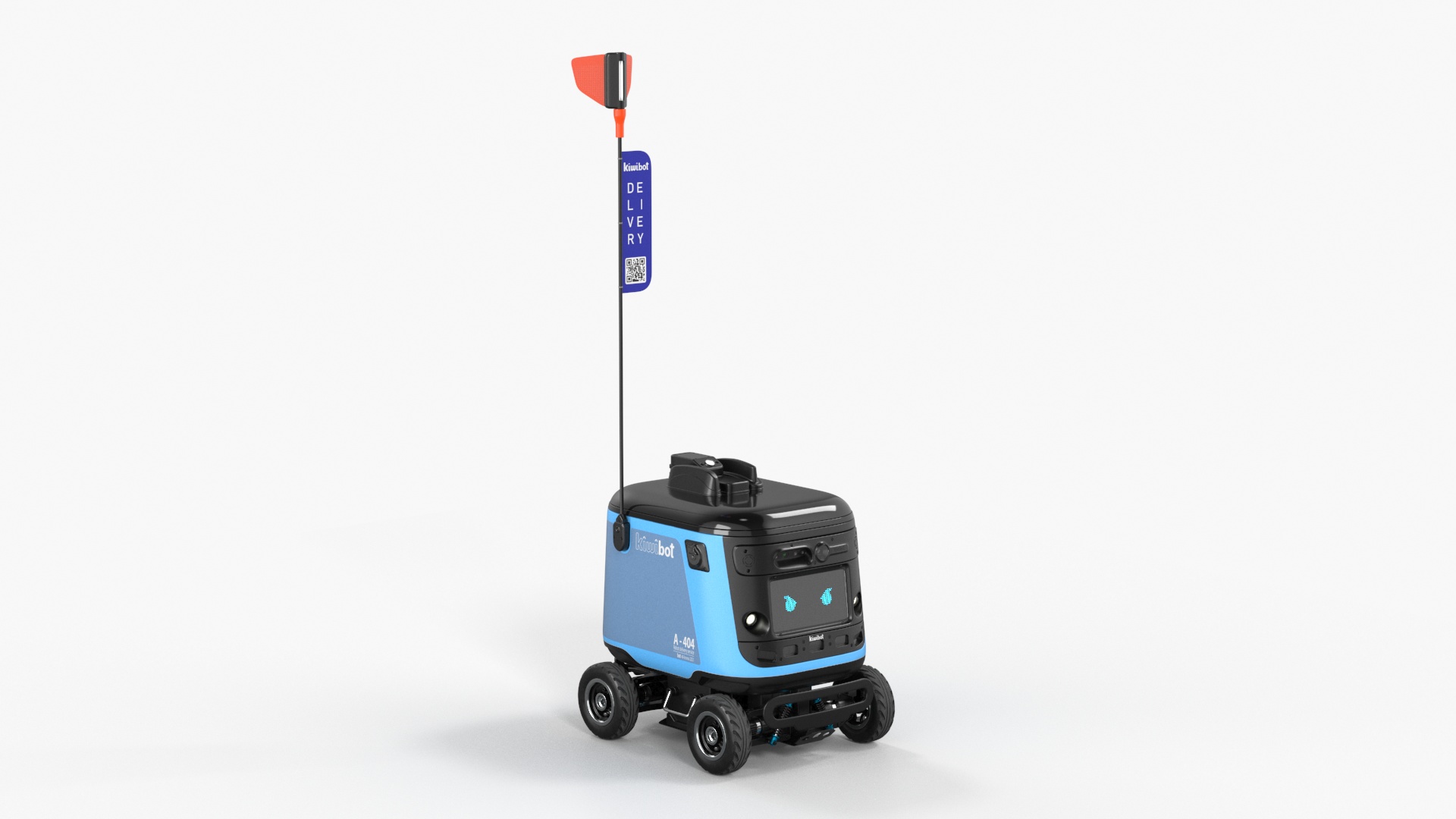 Delivery Robot Kiwibot Cyan 3D