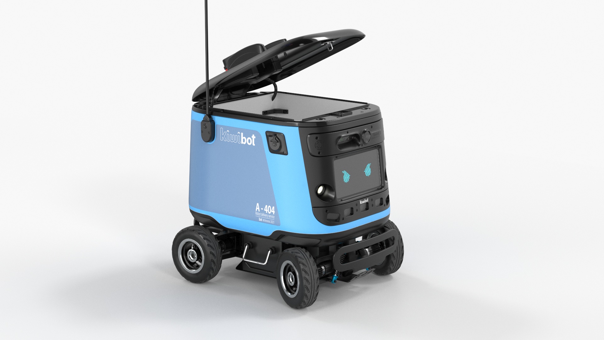 Delivery Robot Kiwibot Cyan 3D