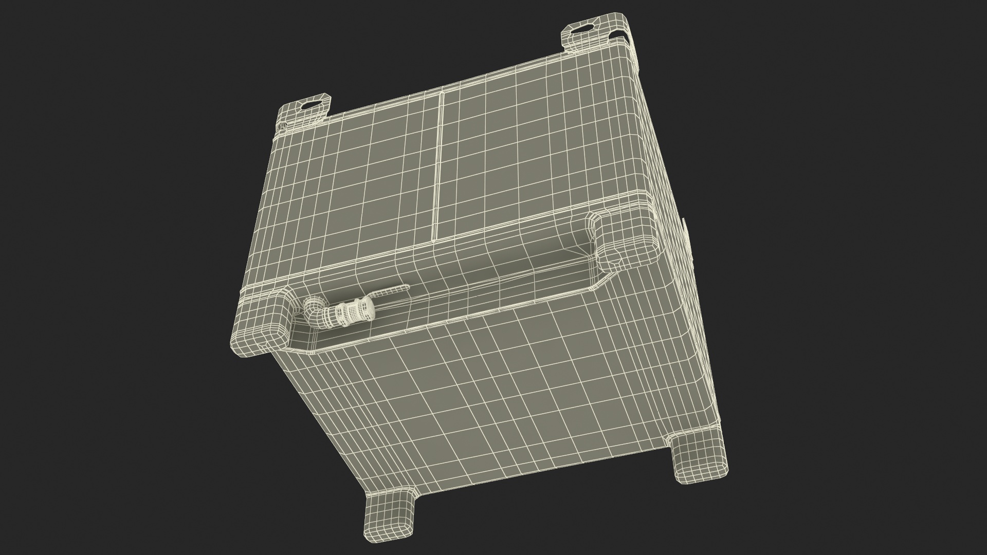 3D Blue IBC Stainless Steel Tote 180gal