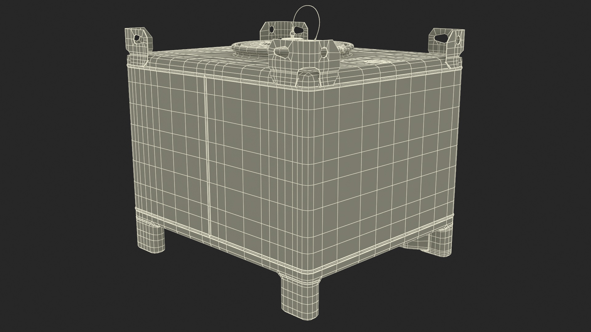 3D Blue IBC Stainless Steel Tote 180gal