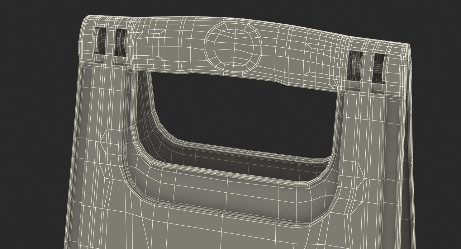 3D Warning Cleaning In Progress Sign model