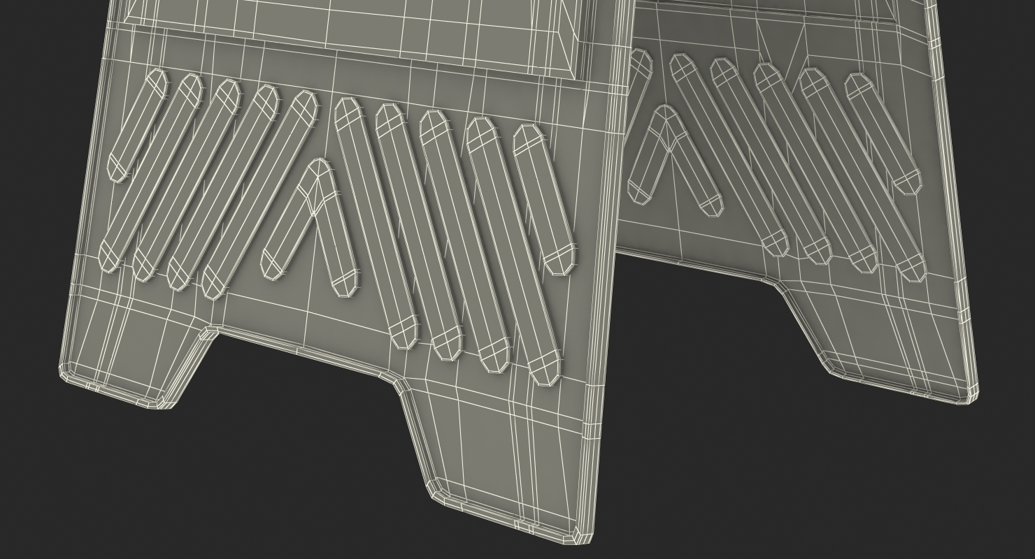 3D Warning Cleaning In Progress Sign model
