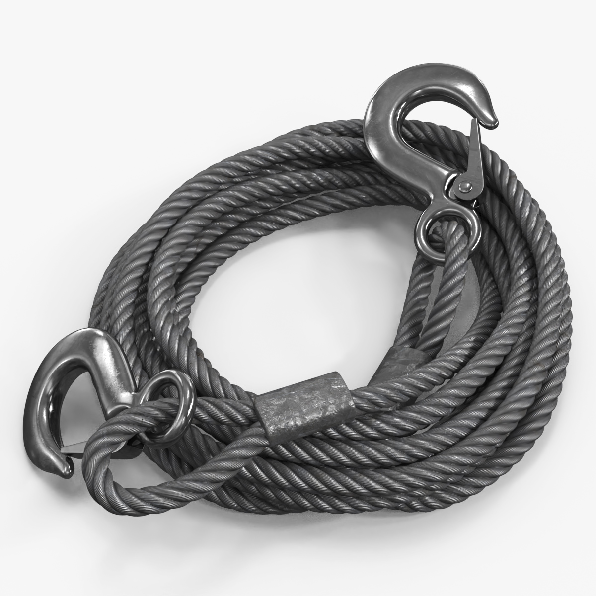 Tow Trailer Strap Metal Hooks
