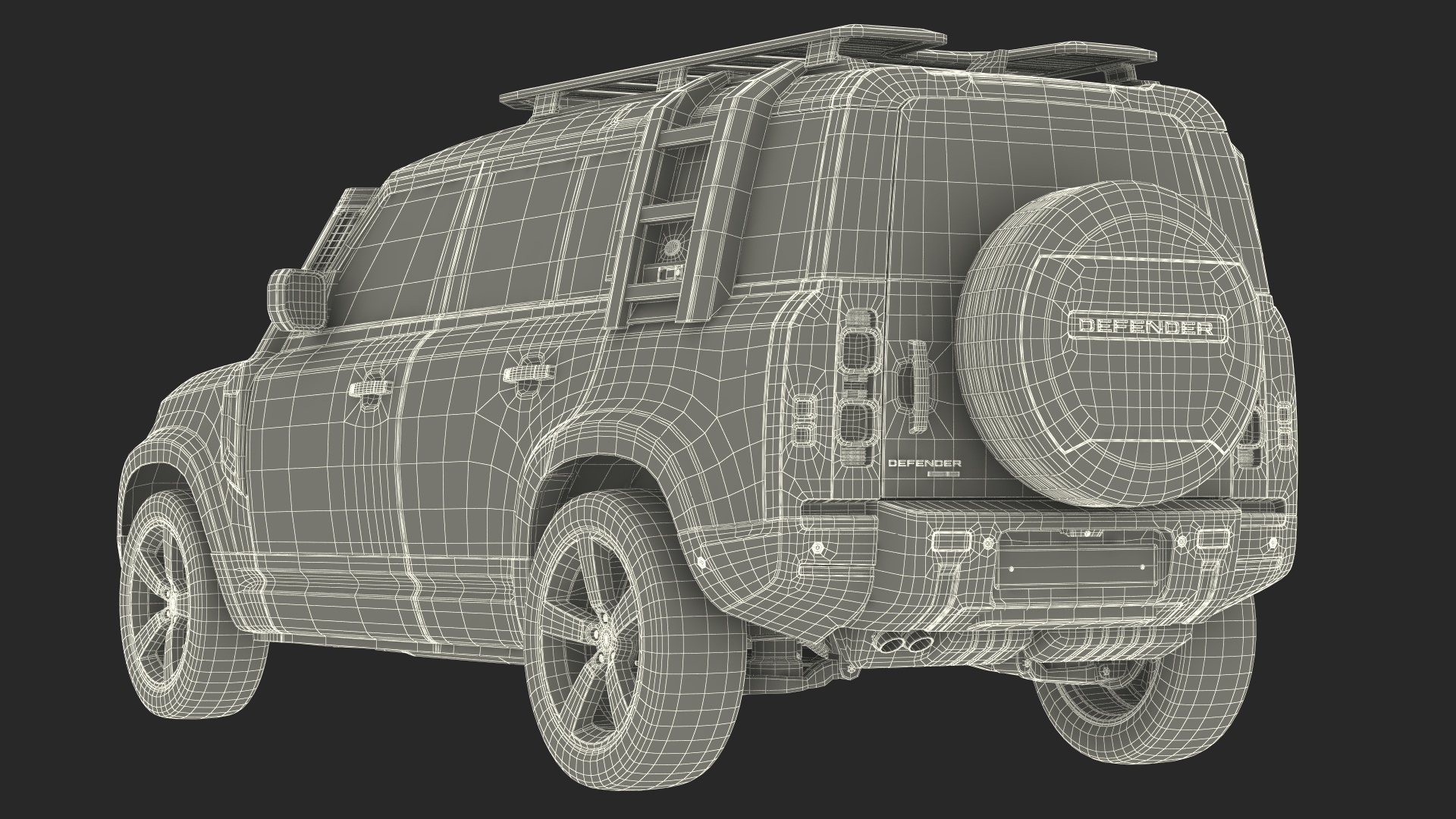 Land Rover Defender Explorer Pack Simple Interior 3D model