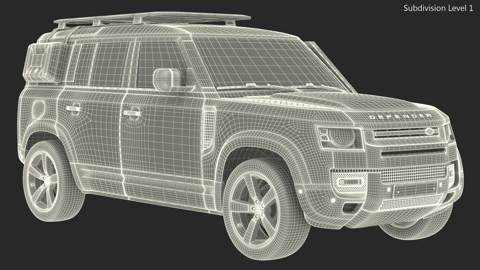 Land Rover Defender Explorer Pack Simple Interior 3D model