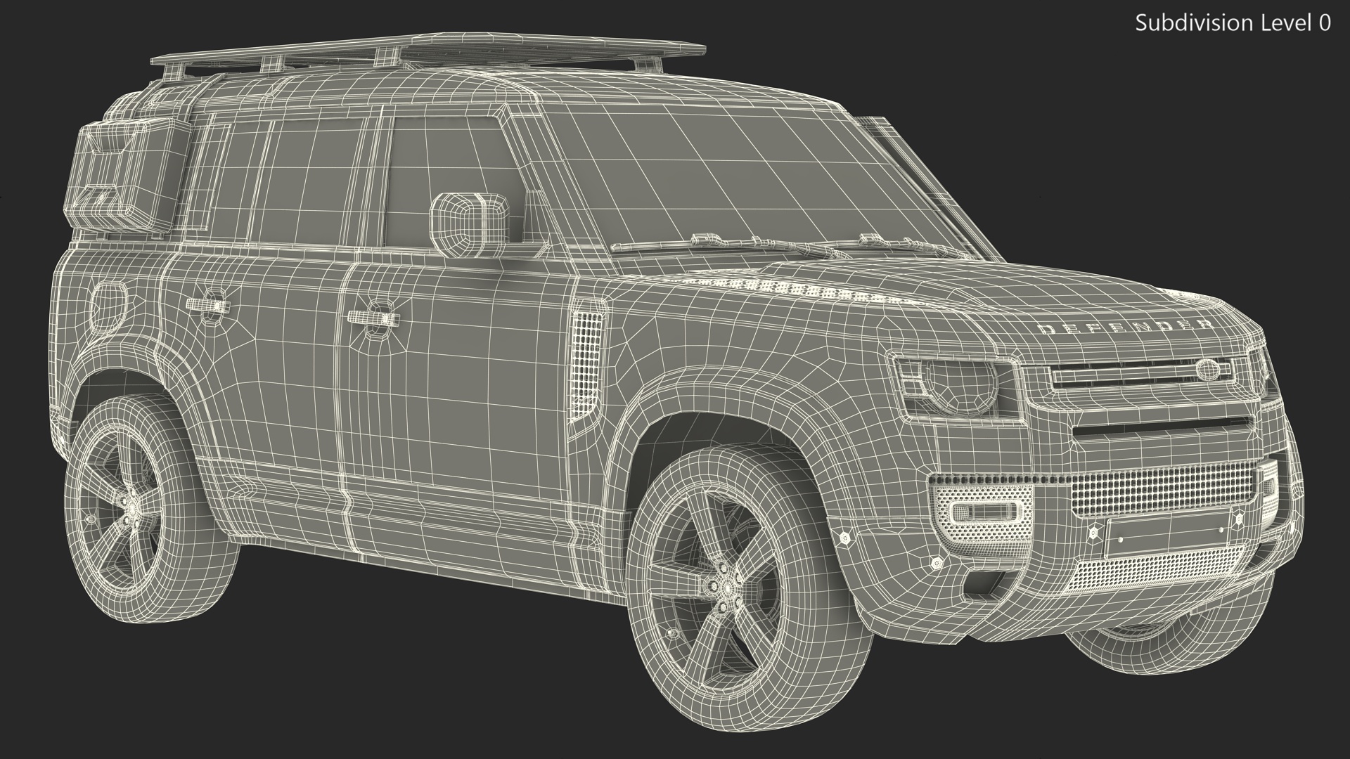 Land Rover Defender Explorer Pack Simple Interior 3D model