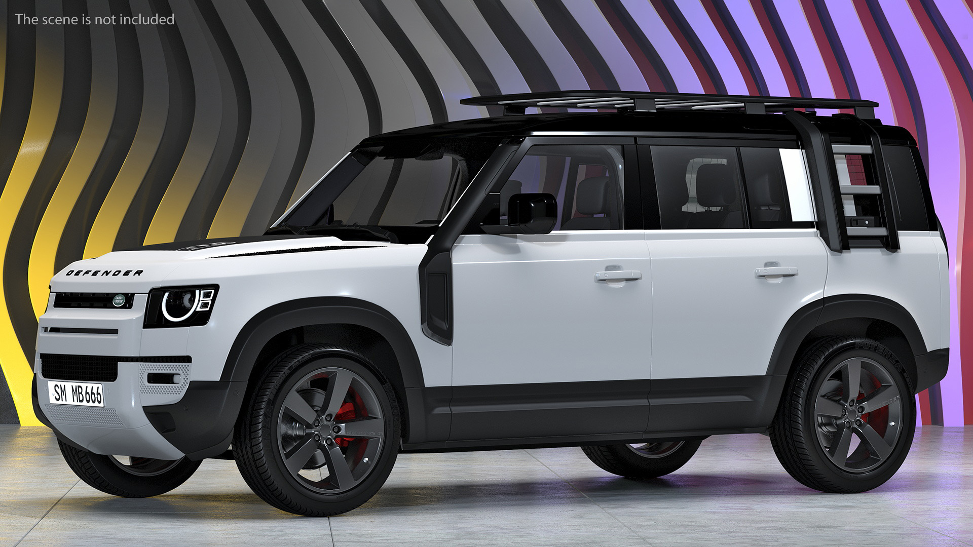 Land Rover Defender Explorer Pack Simple Interior 3D model