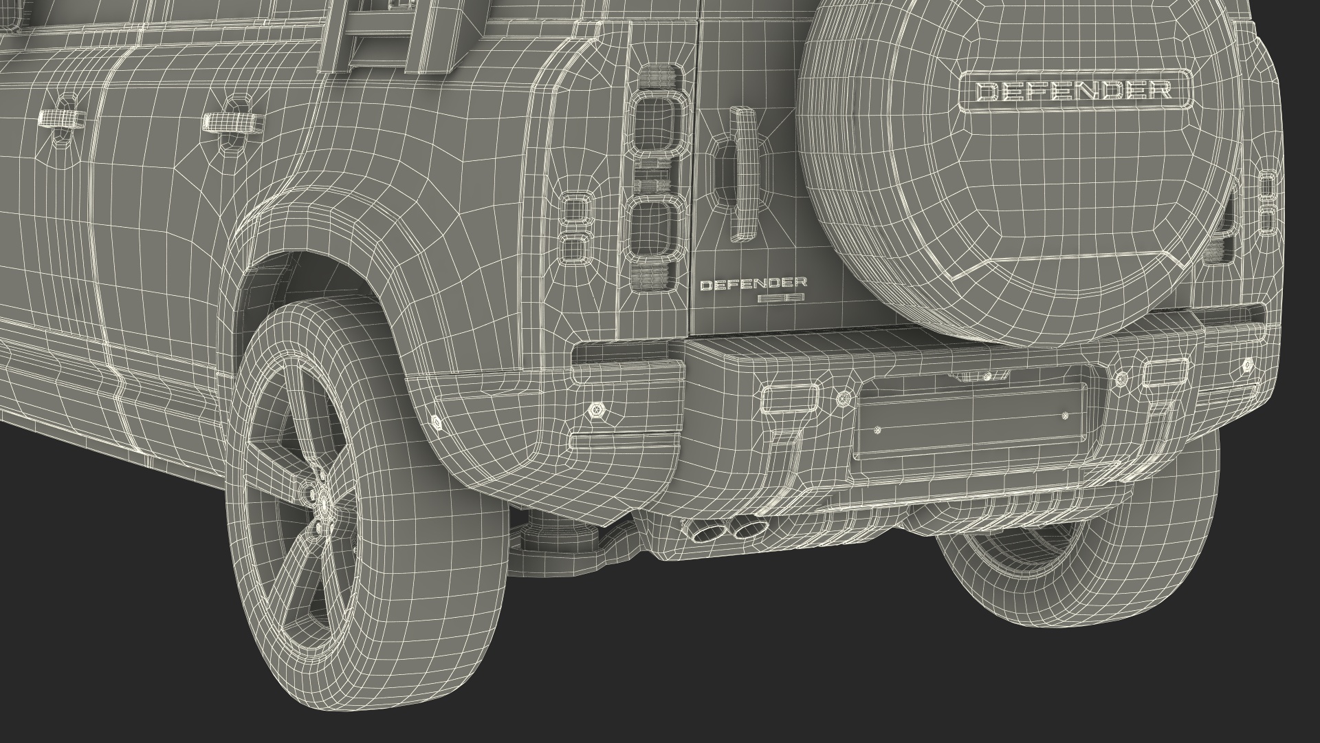 Land Rover Defender Explorer Pack Simple Interior 3D model