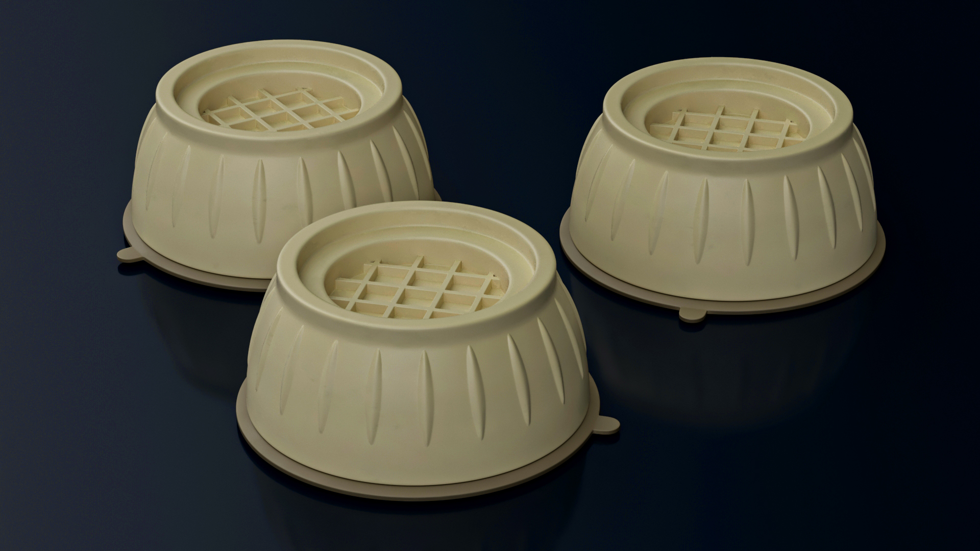 Washing Machine Anti-Vibration Isolation Mat 3D model