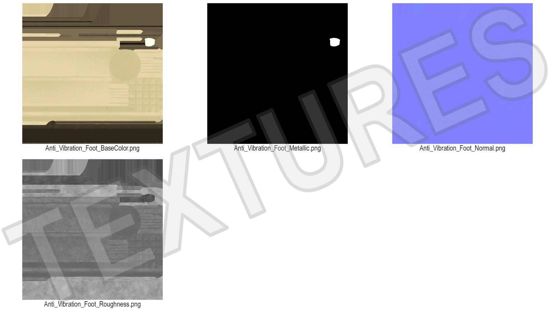 Washing Machine Anti-Vibration Isolation Mat 3D model