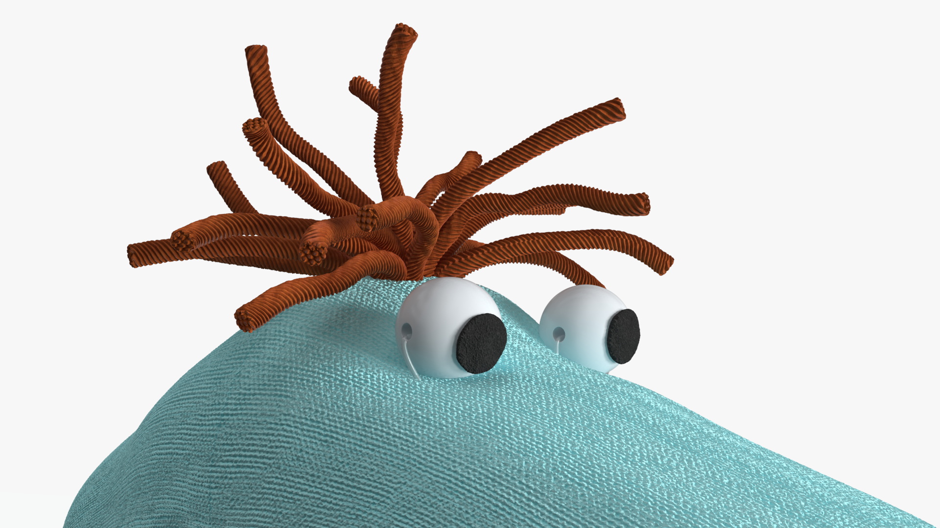 3D model Character Hand Puppet Blue Boy Surprised Pose