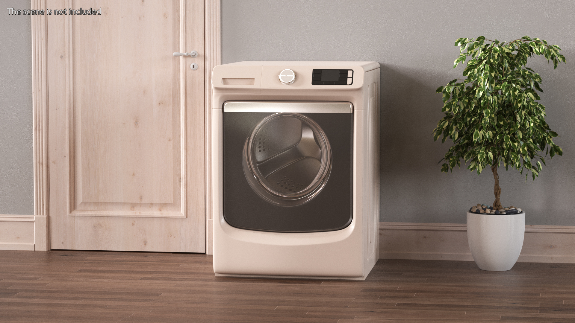 3D Washing Machine Beige