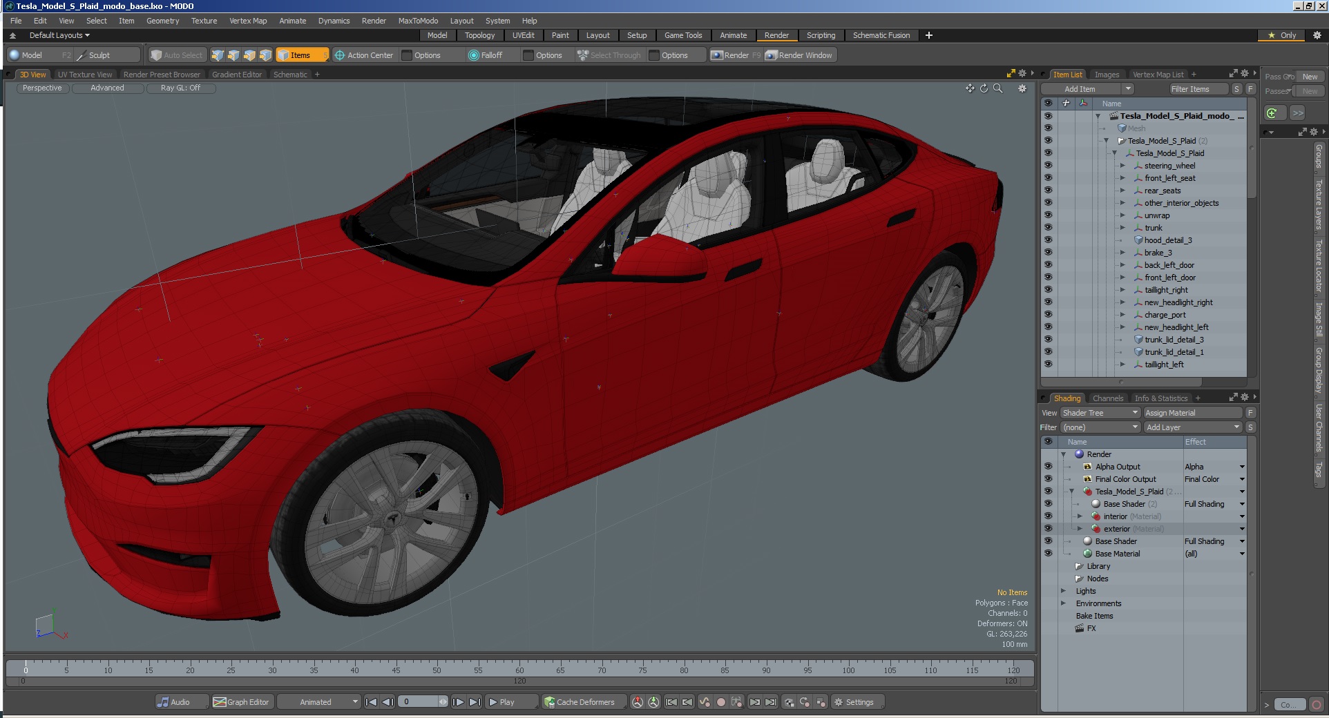 Tesla Model S Plaid 3D model