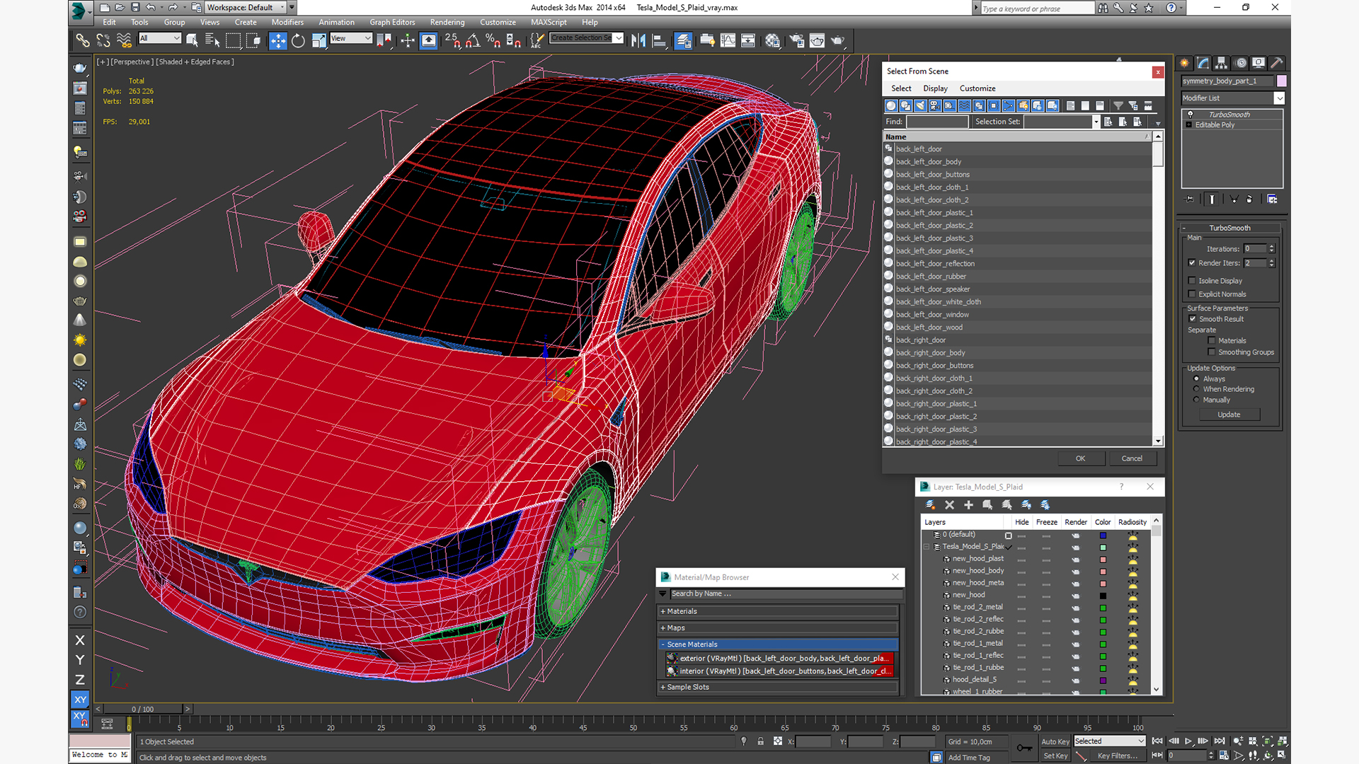Tesla Model S Plaid 3D model