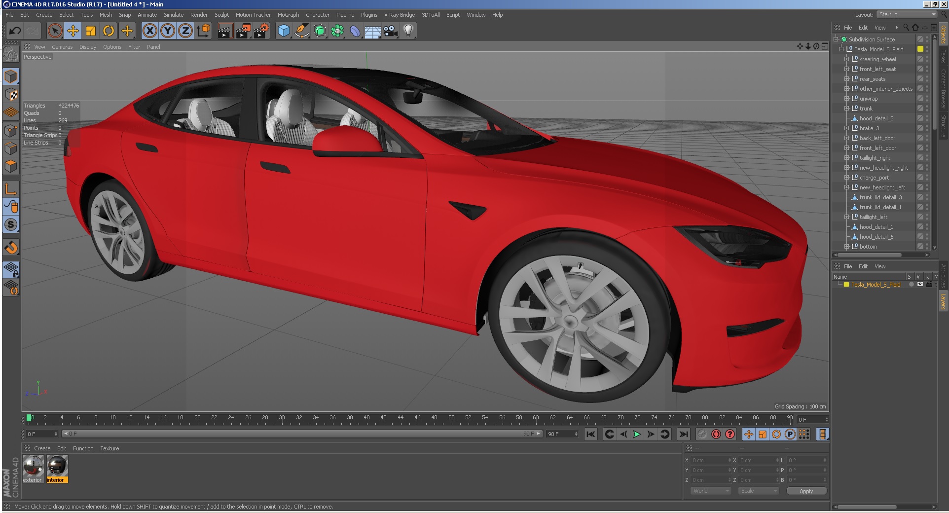 Tesla Model S Plaid 3D model