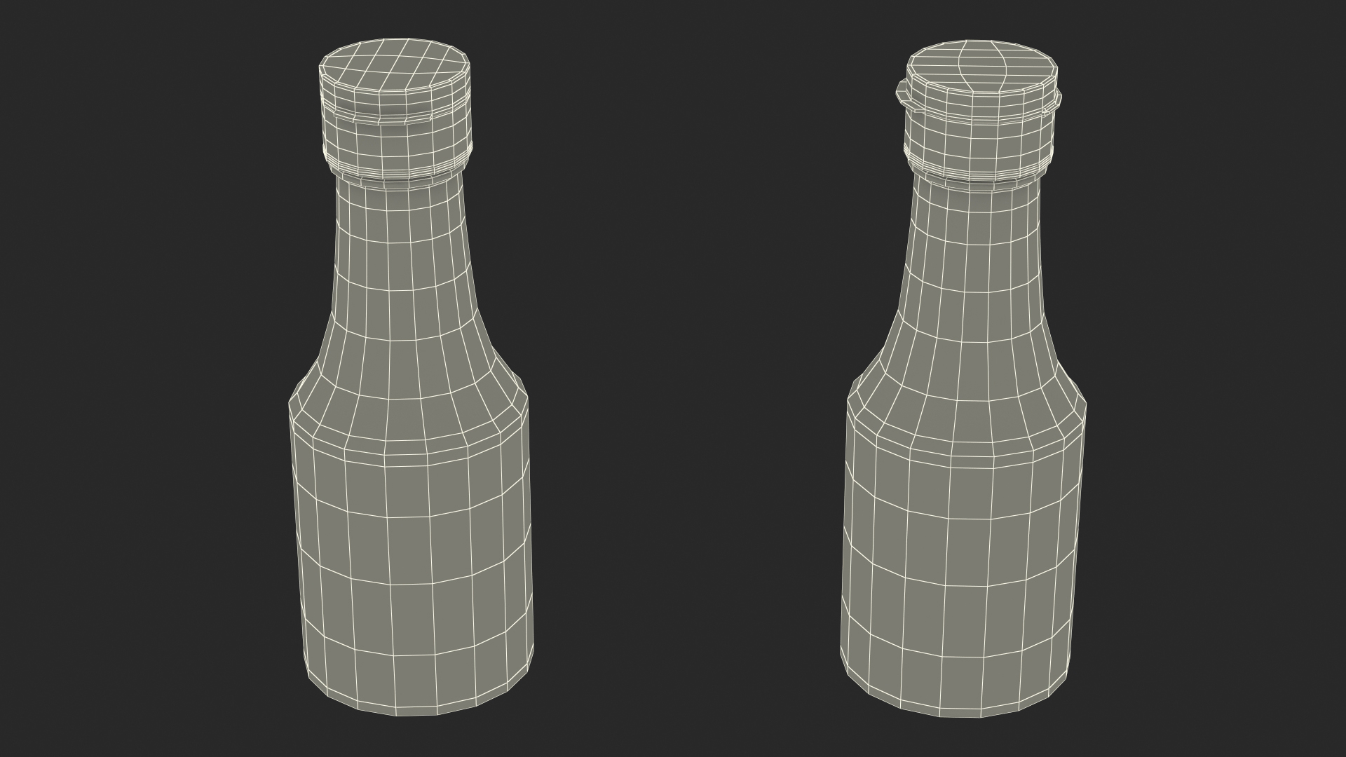 Small Sauce Bottle Empty 3D model