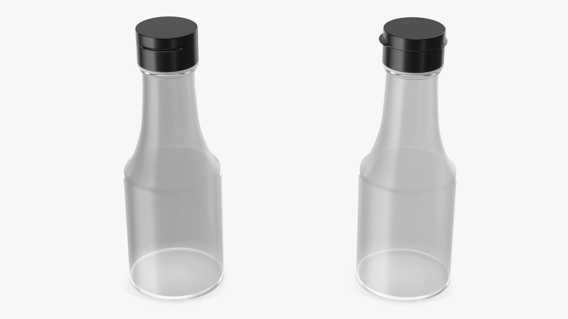 Small Sauce Bottle Empty 3D model