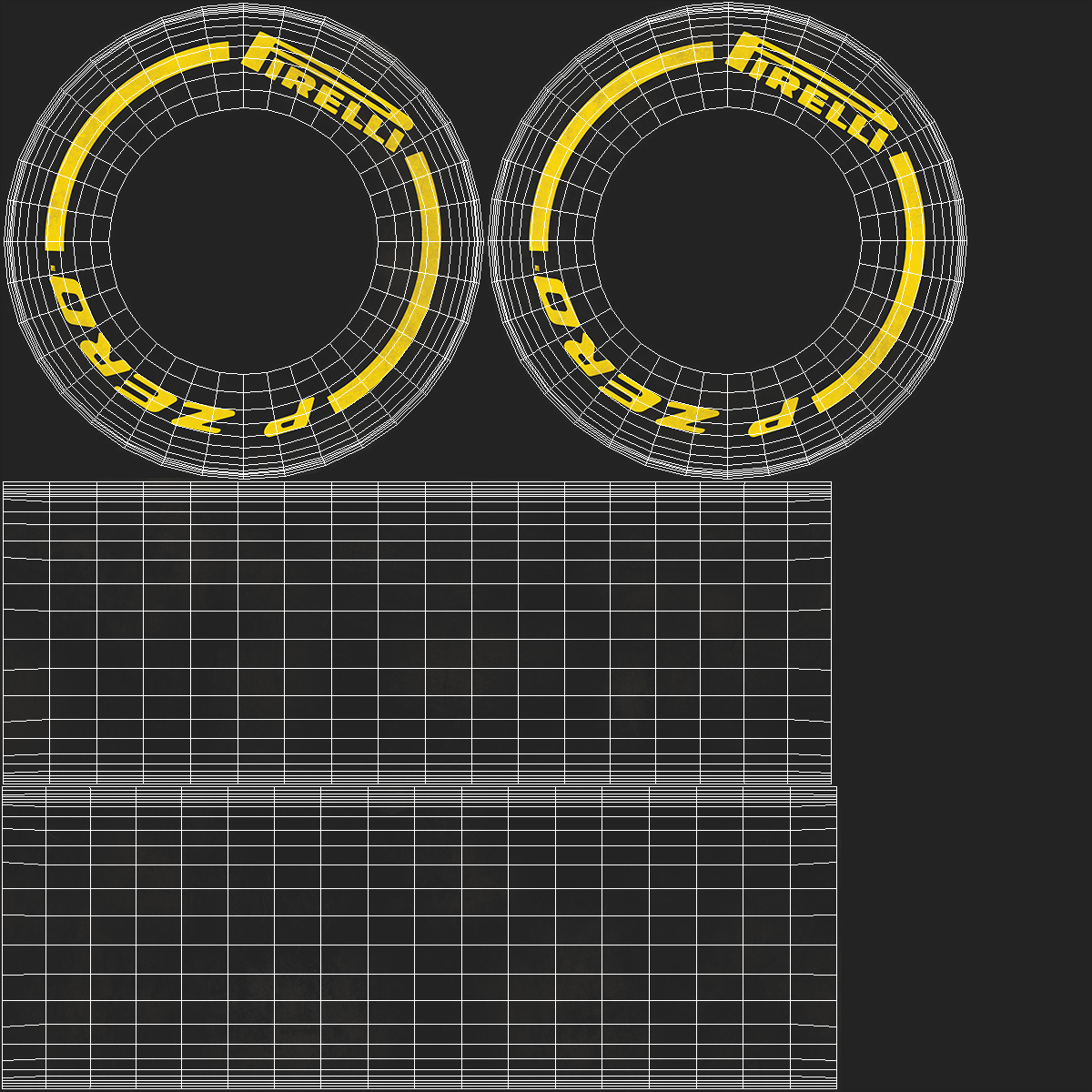 3D model Pit Stop Wheel Cart and Wheels