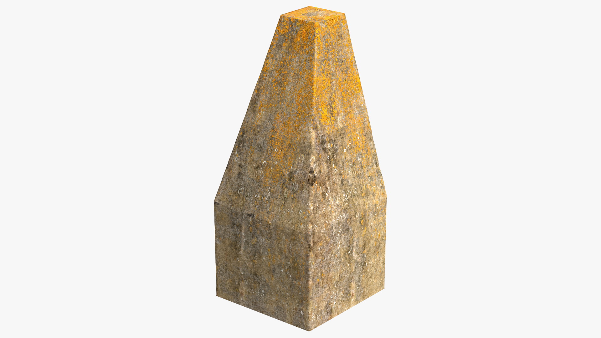 3D Dragons Teeth Anti Tank Obstacle Mossy model