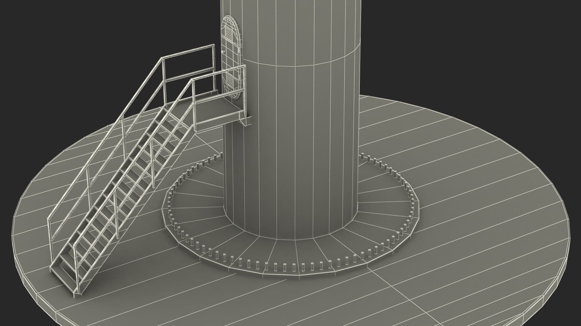 3D model Vestas Horizontal Axis Wind Turbine