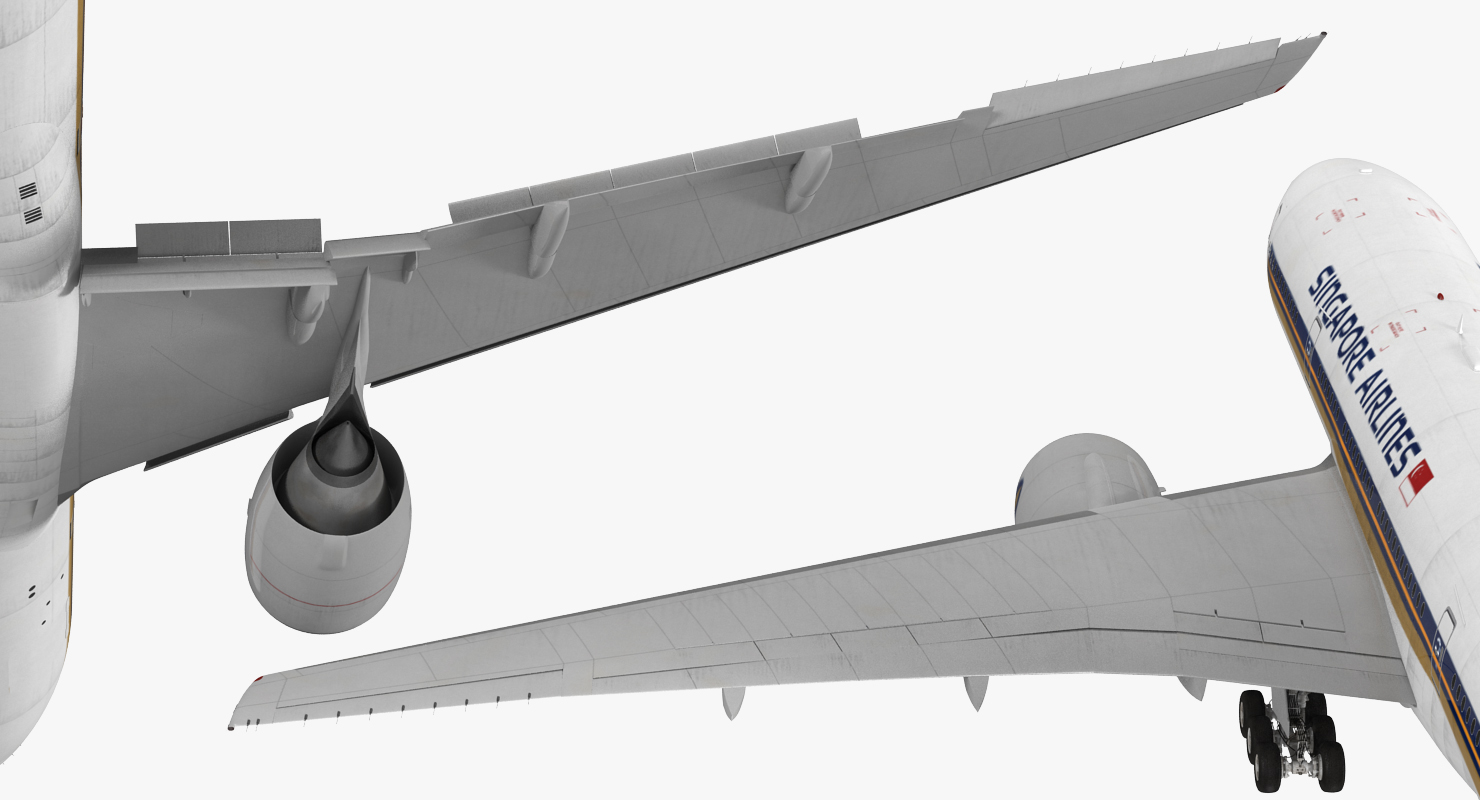 3D model Boeing 777 200 Singapore Airlines Rigged