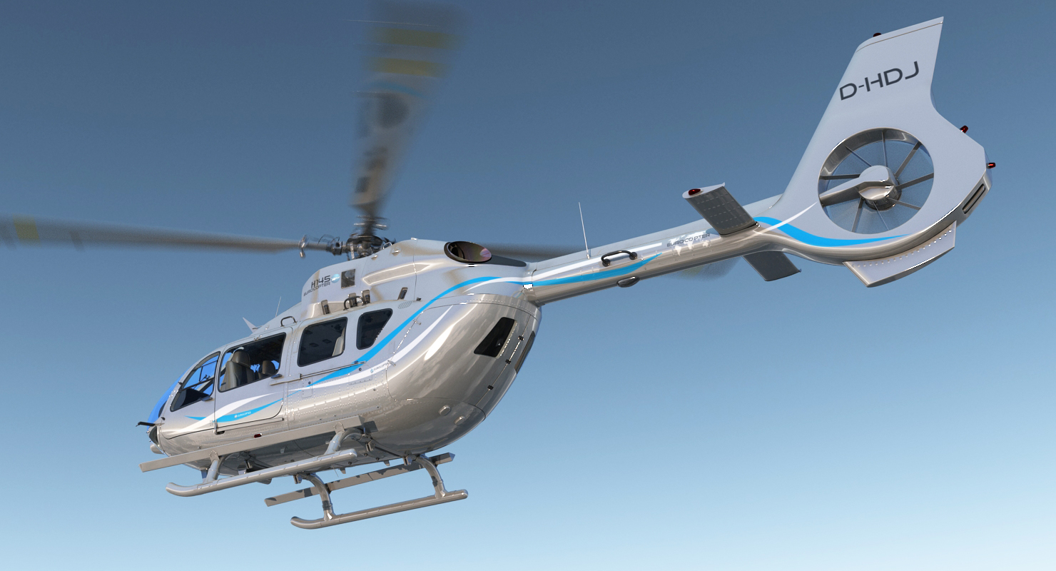 Corporate Transport Helicopter Airbus H145 3D