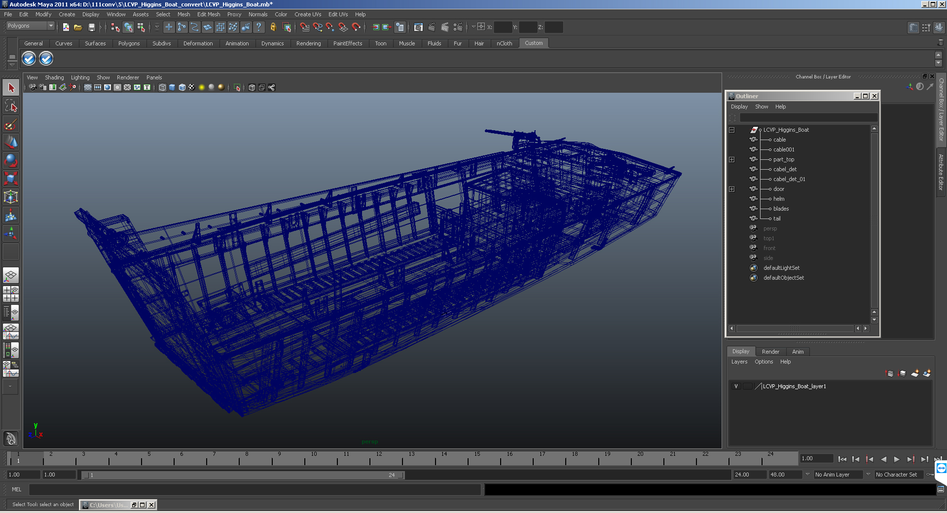 LCVP Higgins Boat 3D