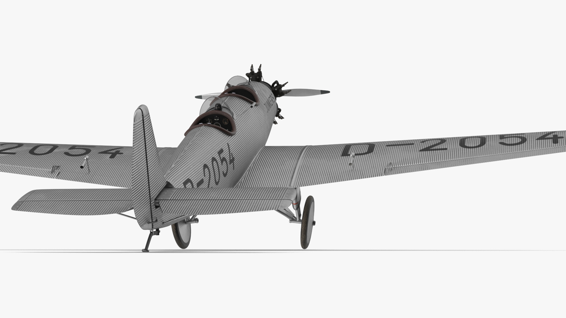 3D model A-50 Junior Junkers Airplane Rigged
