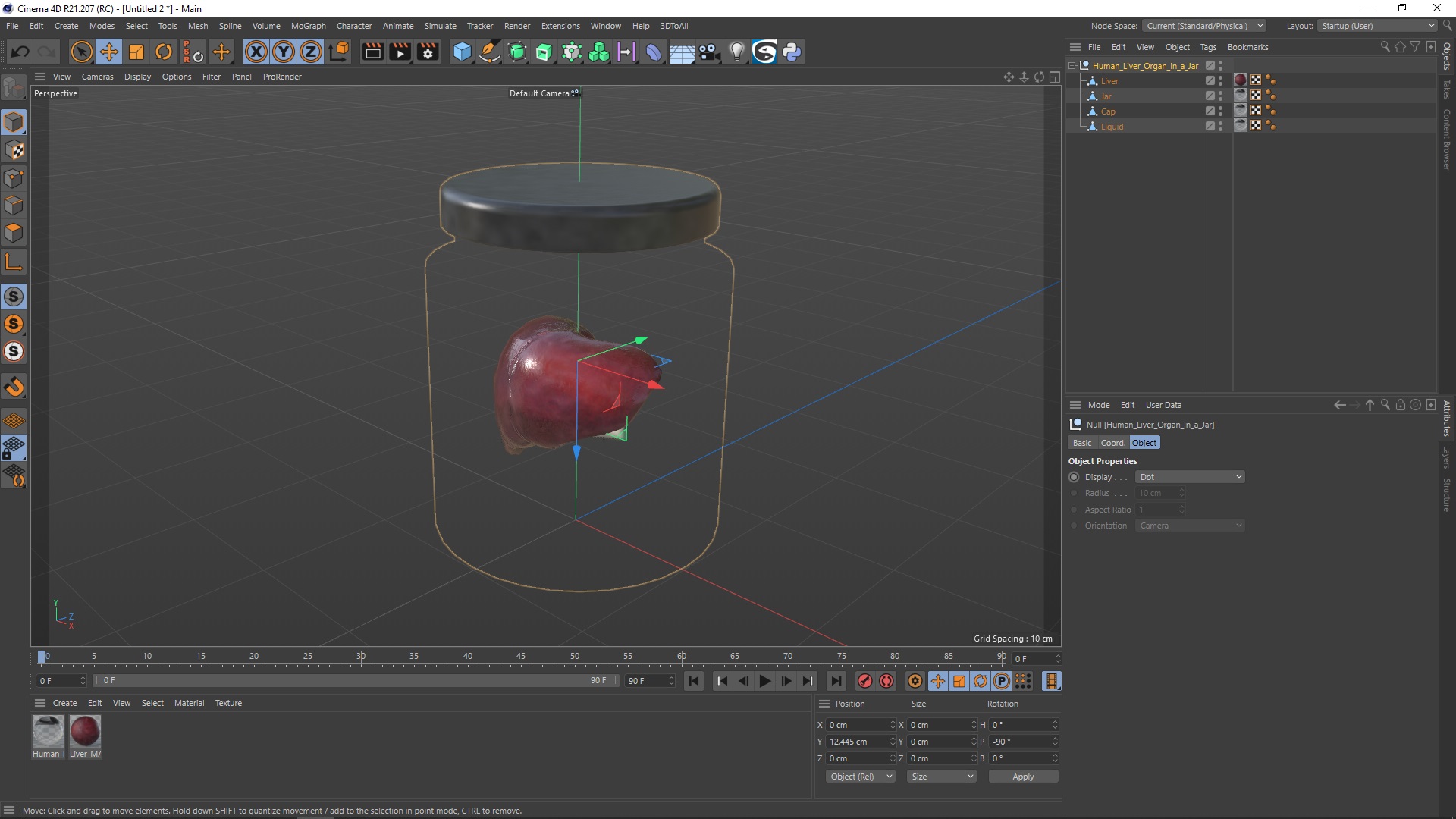 3D Human Liver Organ in a Jar