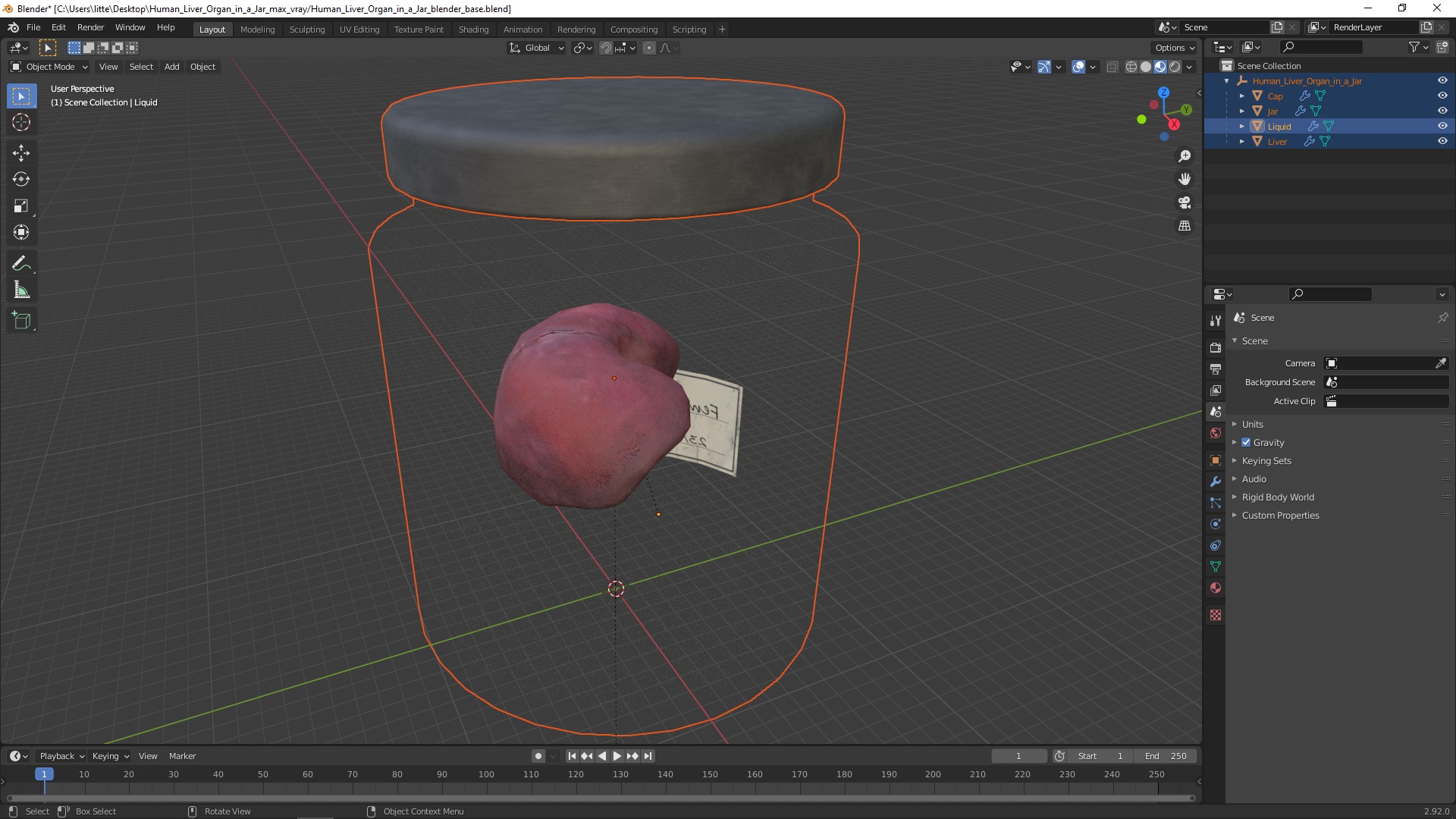 3D Human Liver Organ in a Jar