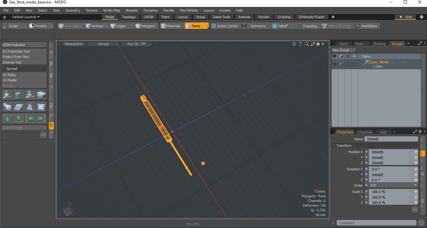 Gas Strut 3D model