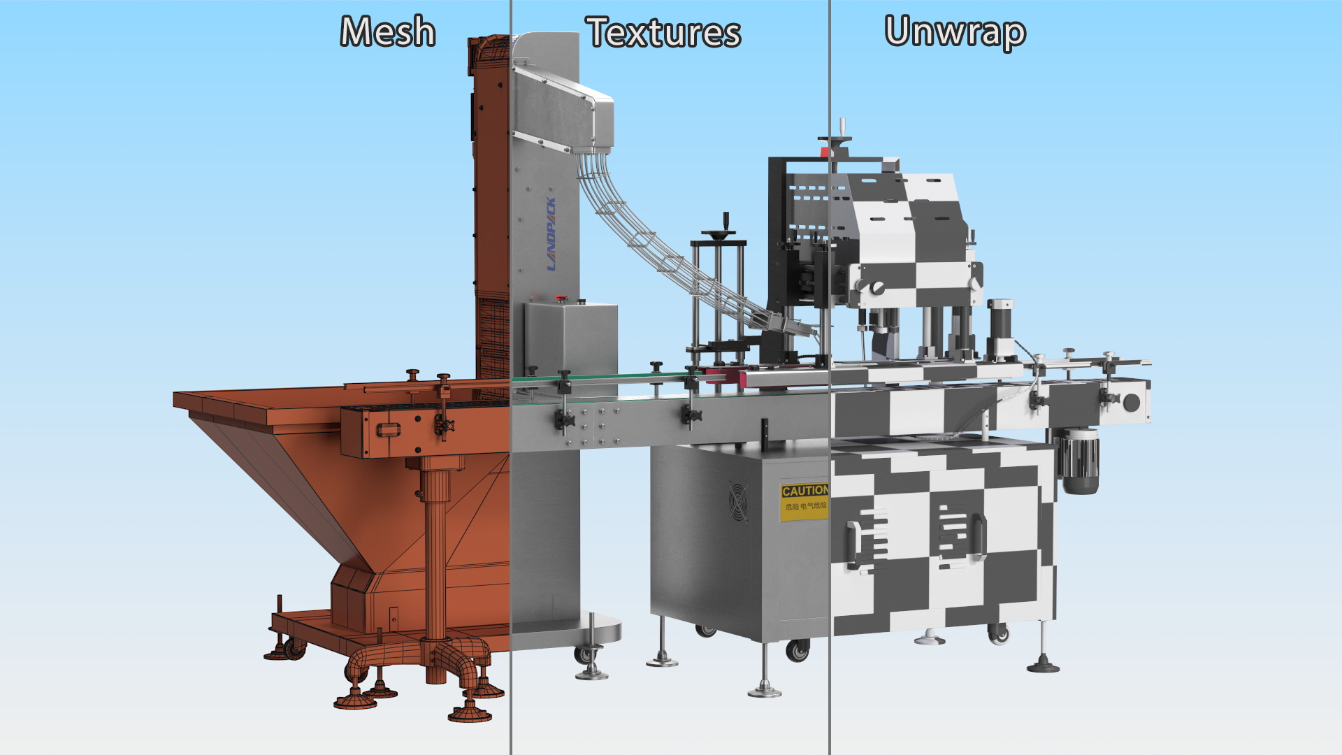 Capping Machine LandPack 3D model