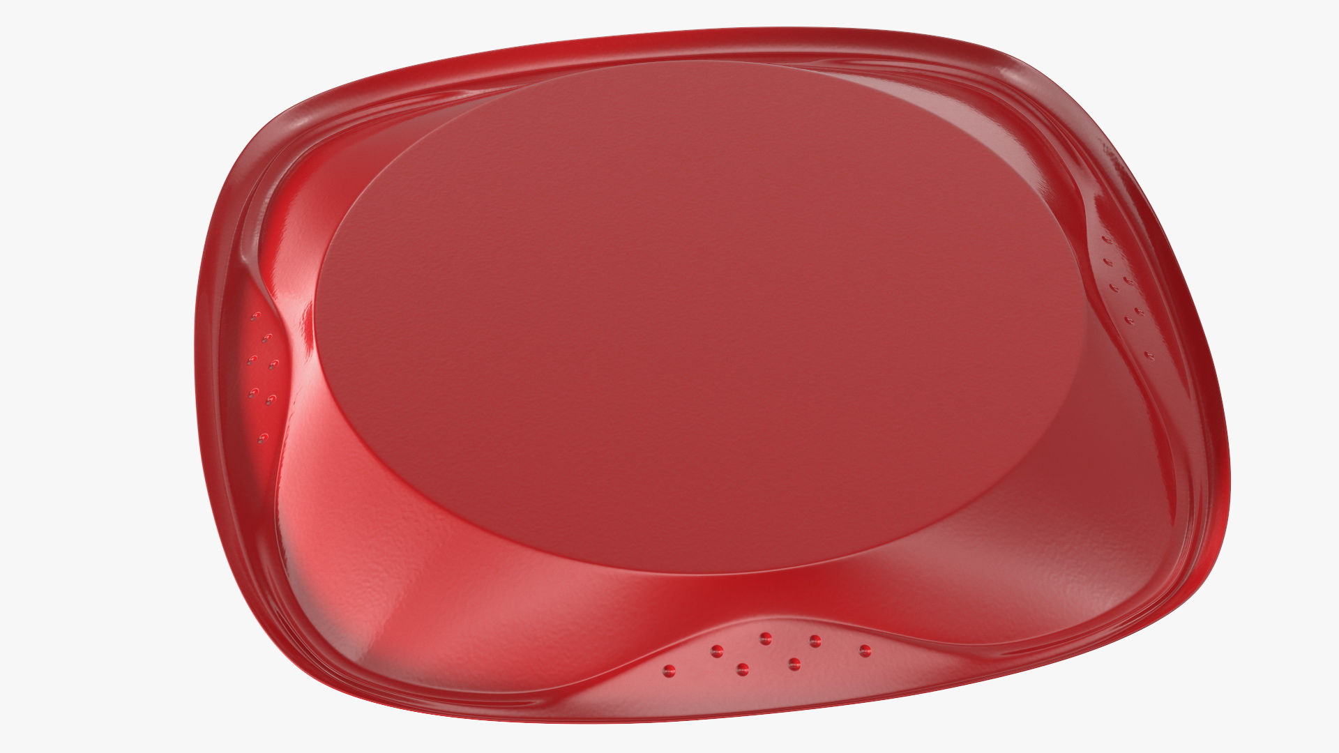 3D model Solo Squared Plastic Plate Red